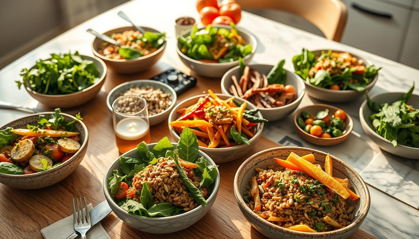 Comforting family dinner served at home